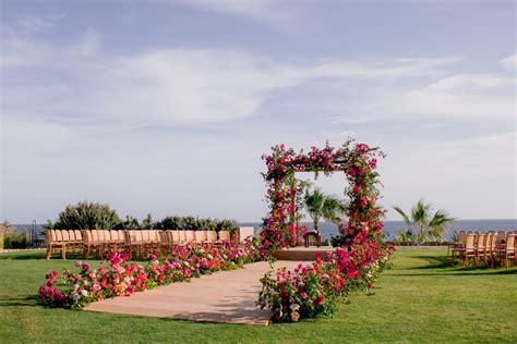 This colorful Cabo wedding is giving us boho Barbie vibes!