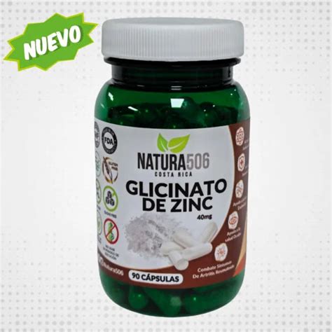 CÁPSULAS DE GLICINATO DE ZINC 90 UNIDADES CONCENTRACIÓN 40MG