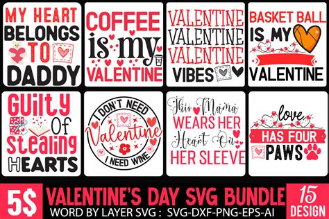 Valetine S Day Svg Bundle Valentine Svg Graphic By Ranacreative