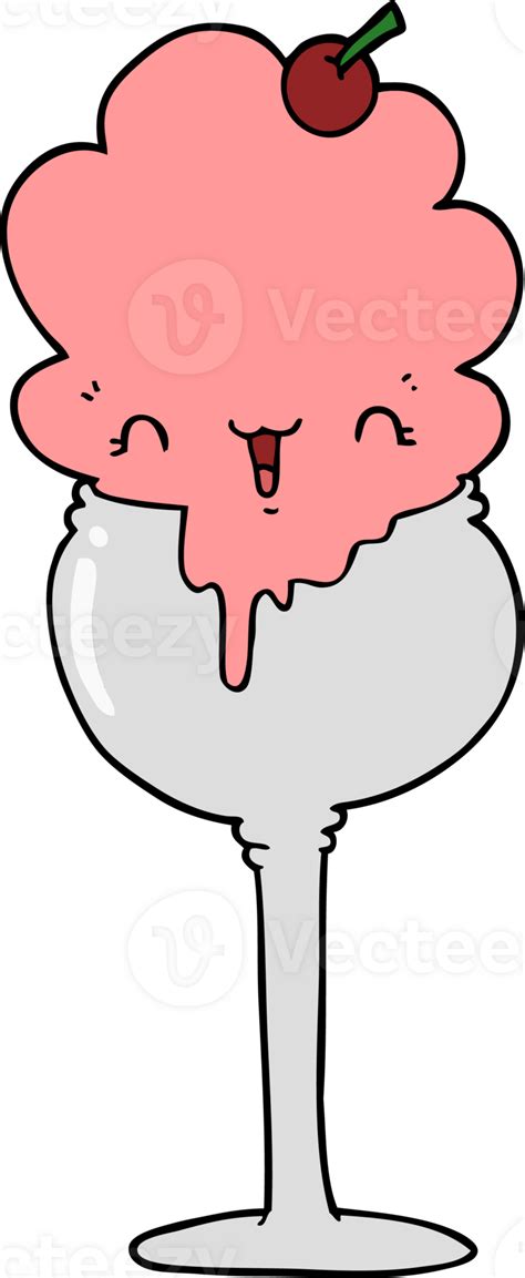 Cute Cartoon Ice Cream Desert 39917350 Png