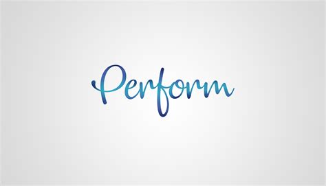 perform logo  behance