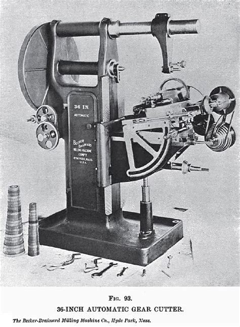 Becker Milling Machine Co 1907 Image Becker Brainard Milling Machine