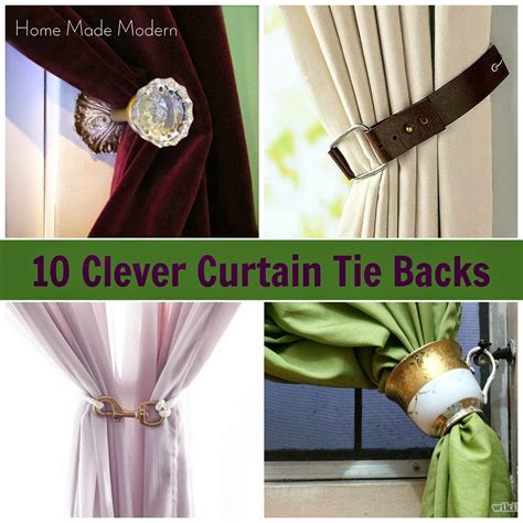 How To Hang Curtain Tie Backs - DIY