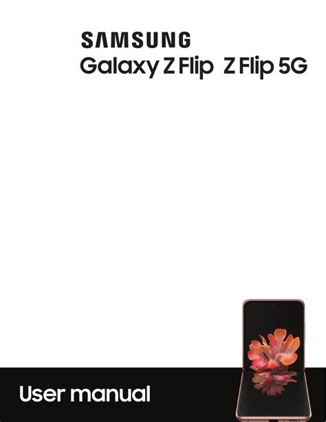 Samsung Galaxy Z Flip User Manual Pdf Download Manualslib