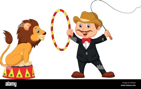 Lion Tamer Circus Stock Vector Images Alamy