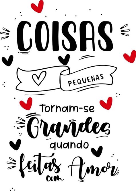 Adesivo Parede Frase Coisas Pequenas Torna Se Grandes Amor R