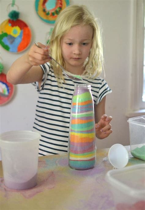 Dye Your Own Sand To Make Sand Art Bottles Sand Art Sand Art