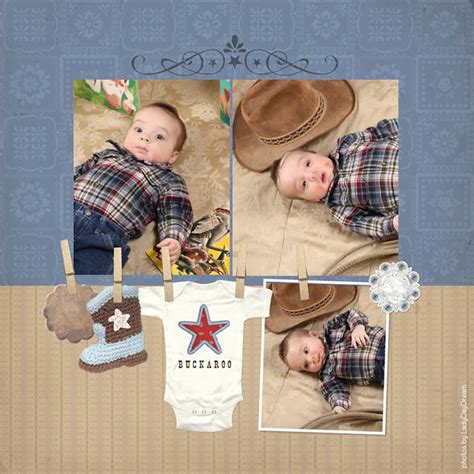 Cowboy Baby Digital Scrapbooking Layout Western Cowgirl A Flickr