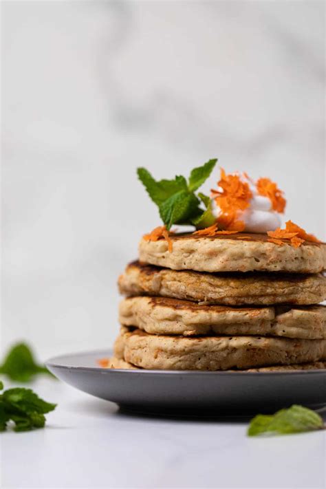 Easy Vegan Carrot Cake Pancakes Orchids Sweet Tea