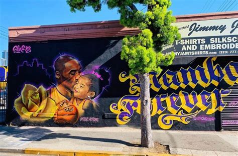 Kobe Bryant Murals By Staples Center Downtown Los Angeles DTLA