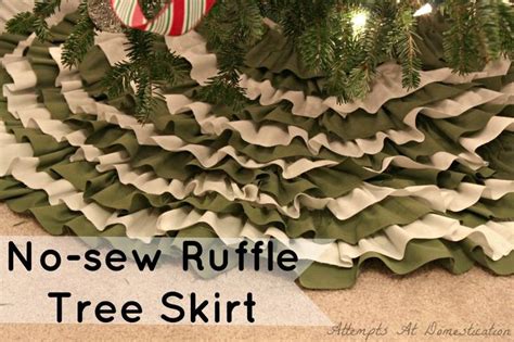 Ruffled Christmas Tree Skirt Attempts At Domestication Vintage