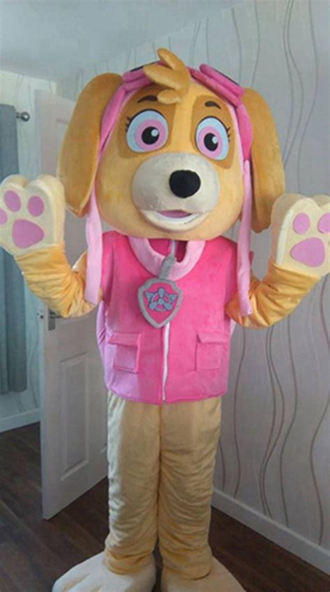 Full Body Mascot Suit Adult Costumes Paw Patrol Skye Dog Fancy Dress