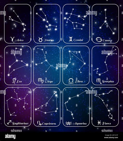 Constelaciones Del Zodiaco Im Genes Vectoriales De Stock Alamy