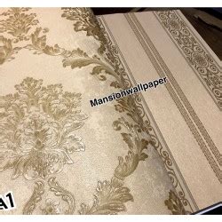 Jual Wallpaper Dinding Klasik Gold Emboss Timbul Mewah Premium