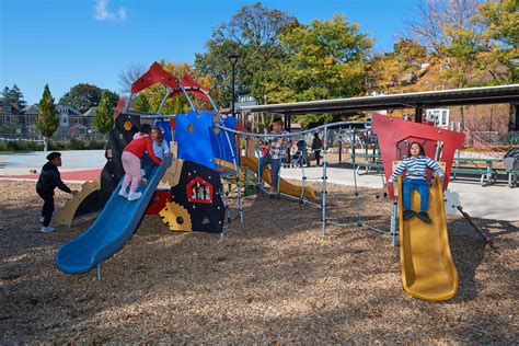 Kompan Playground In Withrow Park In Toronto Canada