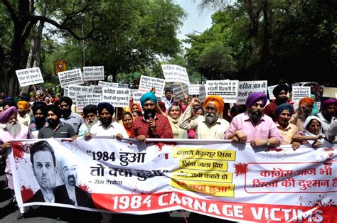 1984 Anti Sikh Riots Victims Protest Against Congress Over Pitrodas Remarks