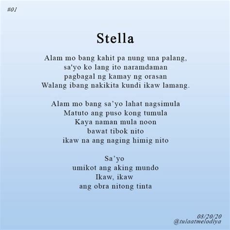 Stream Stella Cypress Dublin Original Inspired By The Movie 100 Tula Para Kay Stella By