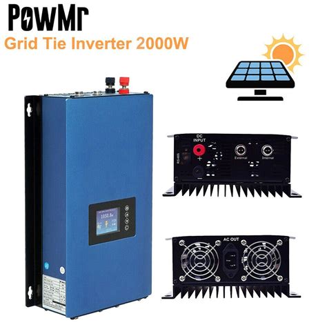 2000w On Grid Solar Inverter Sun Series 230voc In Dc45 90v Input With Limiter Ebay In 2023