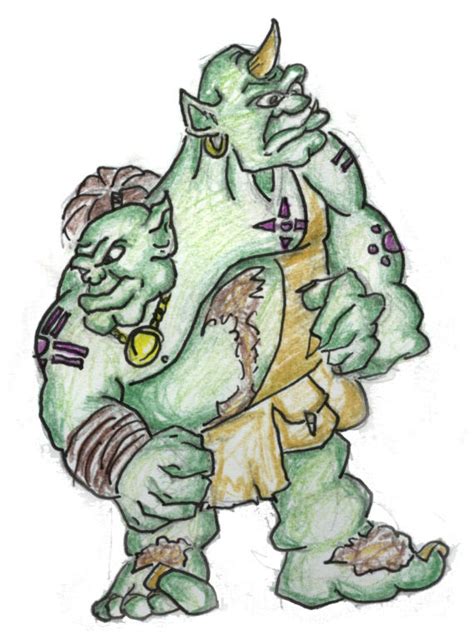 Two Headed Ogre By Diemlos On Deviantart