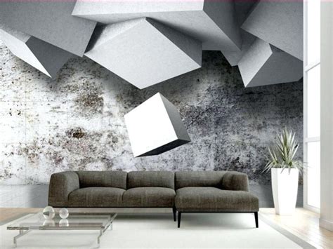 Optical Illusion 3D Wall Murals - deep cool