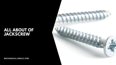 What Is Jackscrew? | How Screw Jack Works? | Lead Screw | Types of ...