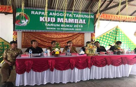 Rapat Anggota Tahunan Rat Koperasi Unit Desa Mambal Untuk Tahun Buku