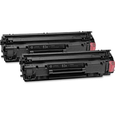 HEWCF283AD : HP Hp 83a, (Cf283a-D) 2-Pack Black Original Laserjet Toner Cartridges