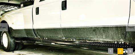 Tough Country Deluxe Full Length Dually Running Boards, Ford (2008-16) F-350 CC/LB Super Duty