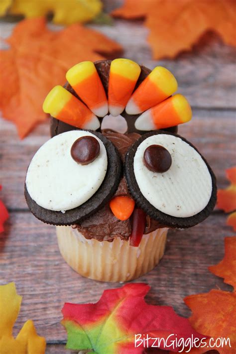 Wide Eyed Turkey Cupcakes