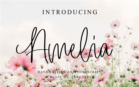 Amelia Font By Zero Type · Creative Fabrica