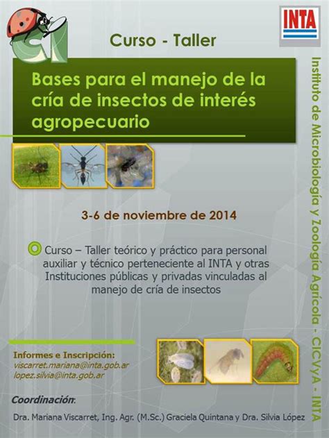 Curso Bases Para El Manejo De La Cr A De Insectos De Inter S Agropecuario