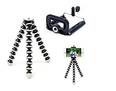 Aeoss Gorilla Tripod/Mini Tripod 13 inch for Mobile Phone with Holder for Mobile, Flexible ...