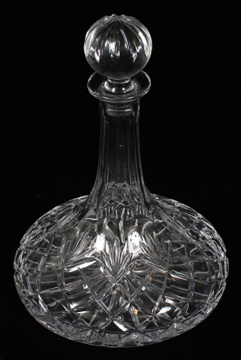 Sold Price Waterford Crystal Lismore Ship S Decanter August