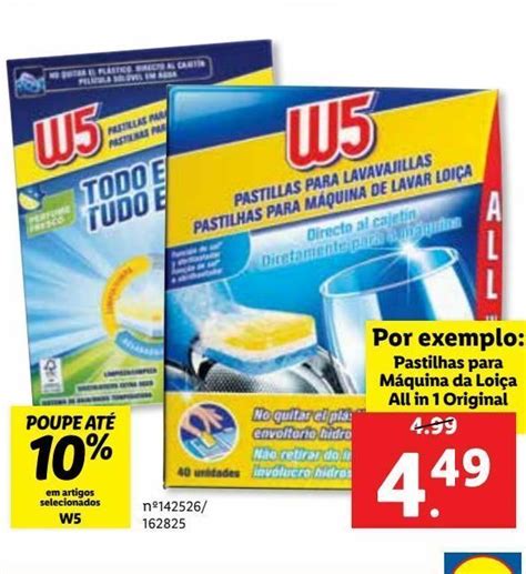 Promo O Pastilhas Para Maquina De Loi A All In Original W Em Lidl