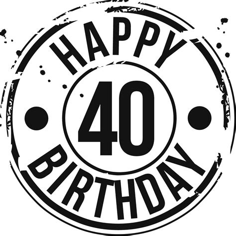 Free 40th Birthday Clipart - ClipArt Best