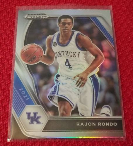 Rajon Rondo 97 2021 Prizm Draft Picks Silver Kentucky Boston Lakers