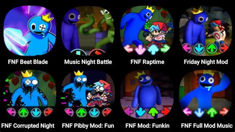 FNF Rainbow Friends FNF Beat Blade Music Night Battle FNF Raptime