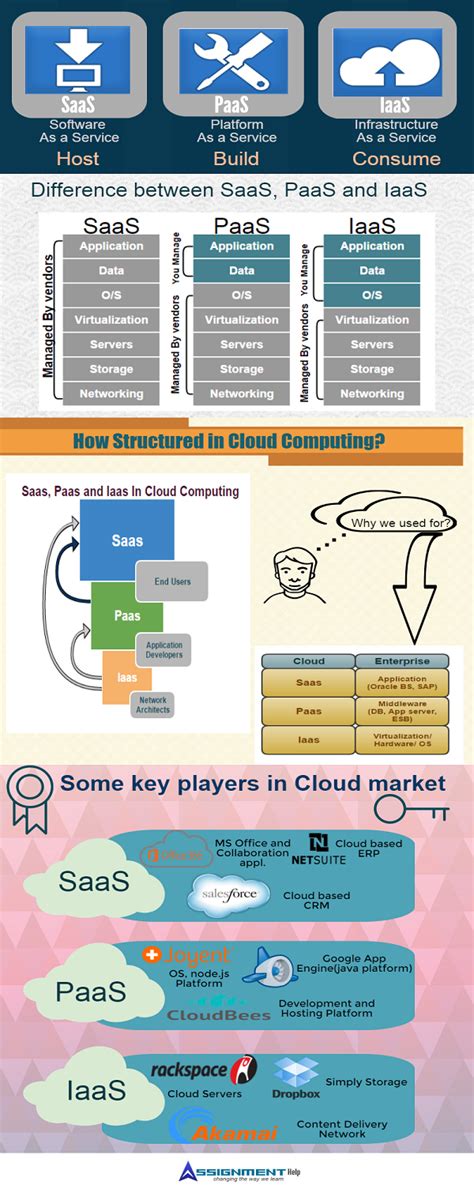 Difference Between Saas Paas Iaas Infographic Difference Between Saas