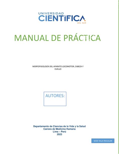 Guia Morfo Locomotor Ii Pdf Manual De Prctica Departamento De