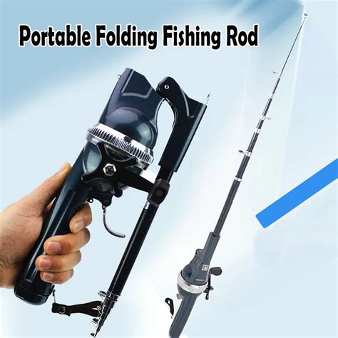 Port Til Folding Mini Vara De Pesca Dobrado Spinning Rod Telesc Pica