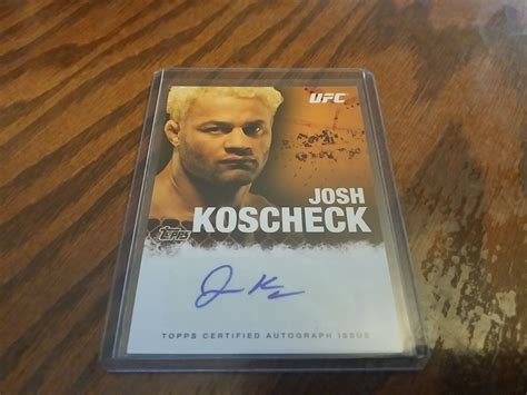 Topps Ufc Series Fighter Autographs Fa Jk Josh Koscheck