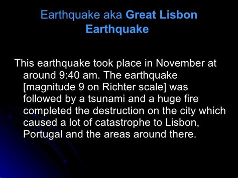 Earthquake In Lisbon In 1755