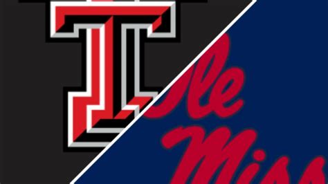 Texas Tech Vs Ole Miss Texas Bowl Game Free College Ncaa Football Pick