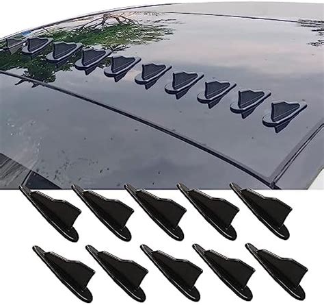 Amazon Gunhunt 10 PCS Diffuser Shark Fin Kit Spoiler Roof Wing