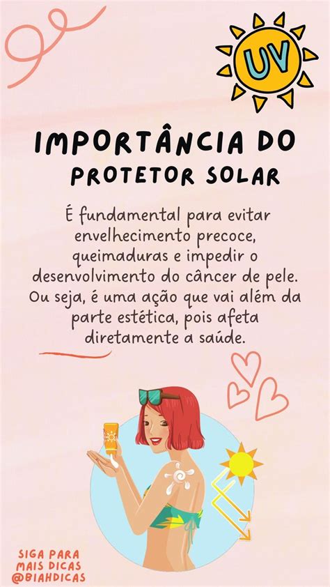 A Importância Do Uso Do Protetor Solar Para A Pele Pele Dicas De