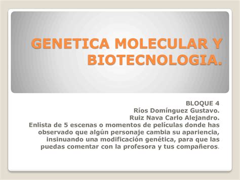 SOLUTION Gen Tica Molecular Studypool