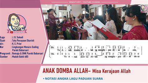 Lagu Ordinarium Gaya Jawa Anak Domba Allah Misa Kerajaan Allah Madah