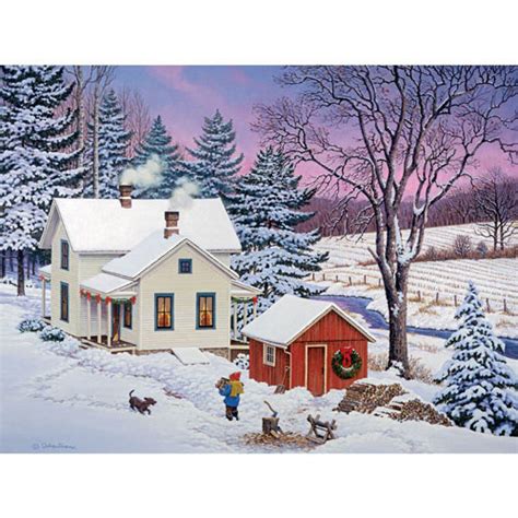 North Country Christmas 300 Large Piece Jigsaw Puzzle Bits And Pieces UK