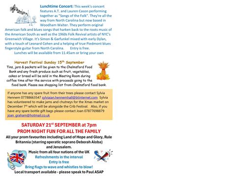 Pew Leaflet — Parish Church of St John the Baptist, Danbury