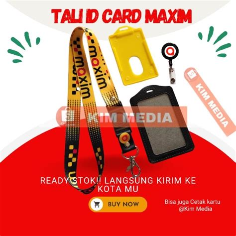 Jual Tali Id Card Maxim Lanyard Maxim Gantungan Kunci Hp Maxim